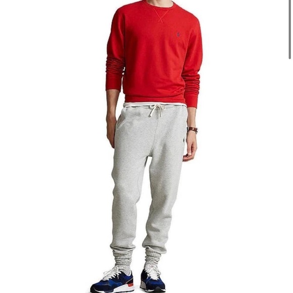 [Ralph Lauren] Men's Classic Red Crewneck Pullover - Picture 5 of 6